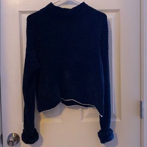 Crop Knitted Turtleneck Top